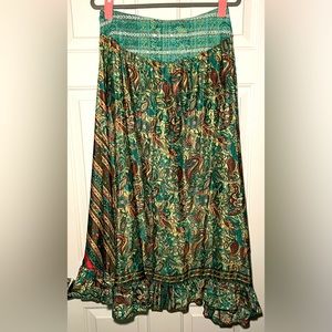 Florencia~Crème Boheme~Viscose Skirt~Sz Large‎ C-3